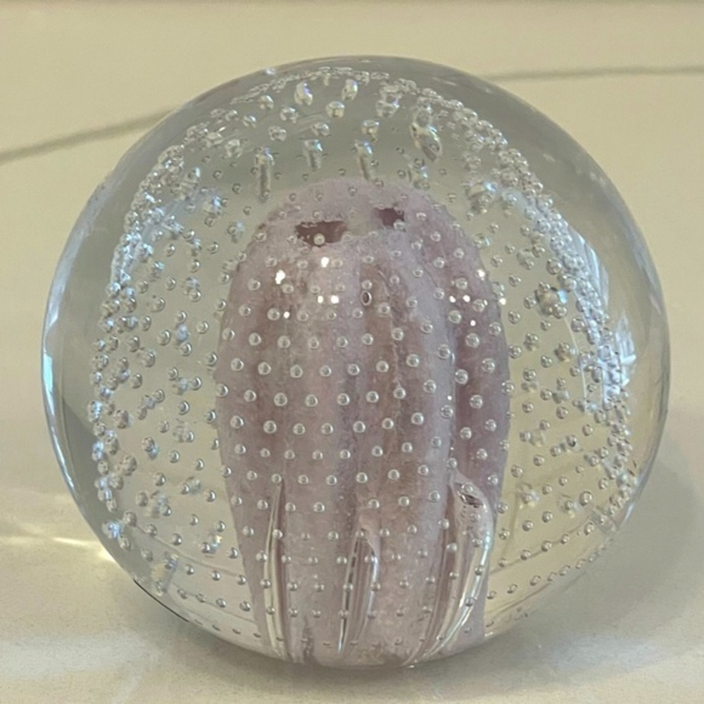 3 for $25- A&C handmade glass blown paperweight art ornament Poland